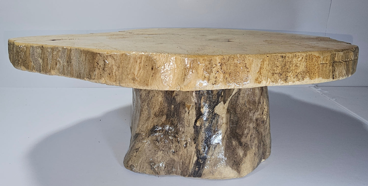Two Tiered Live Edge Cupcake Stand (Box Elder)