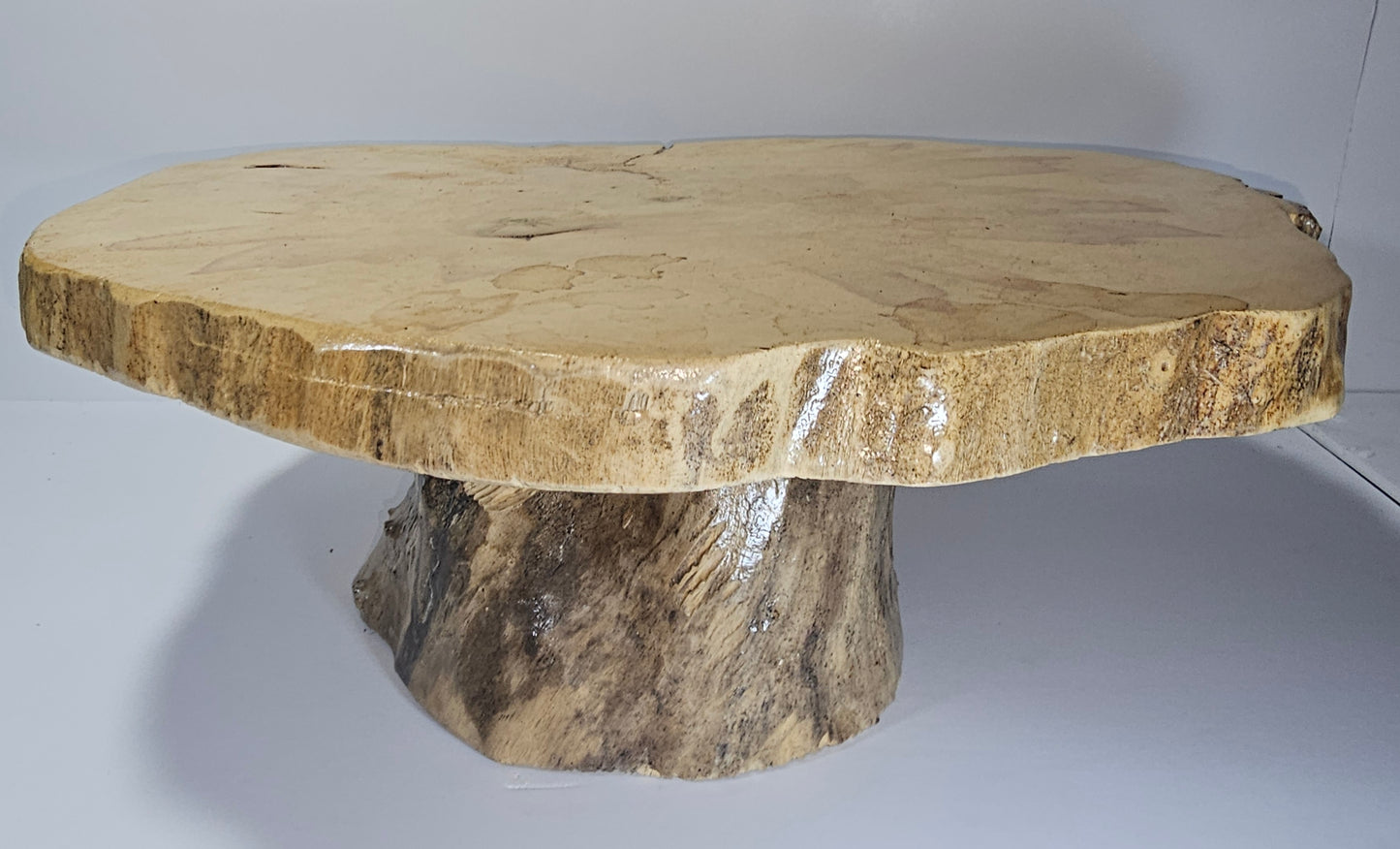 Two Tiered Live Edge Cupcake Stand (Box Elder)