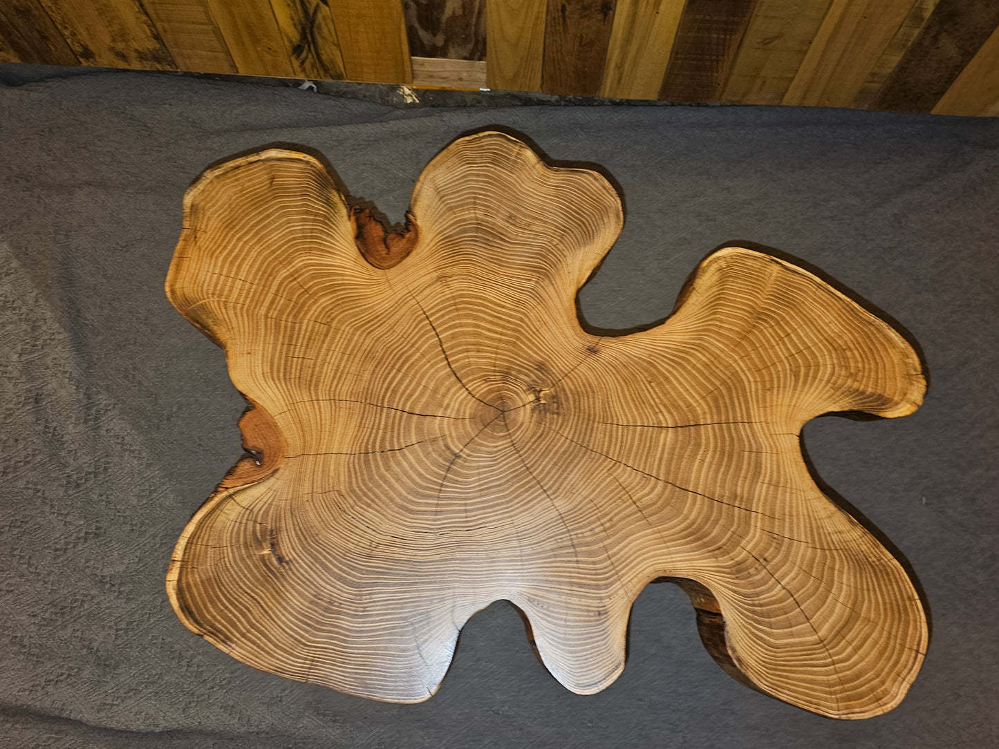 Live-Edge, End-Grain Unique Black Locust End/Side Table
