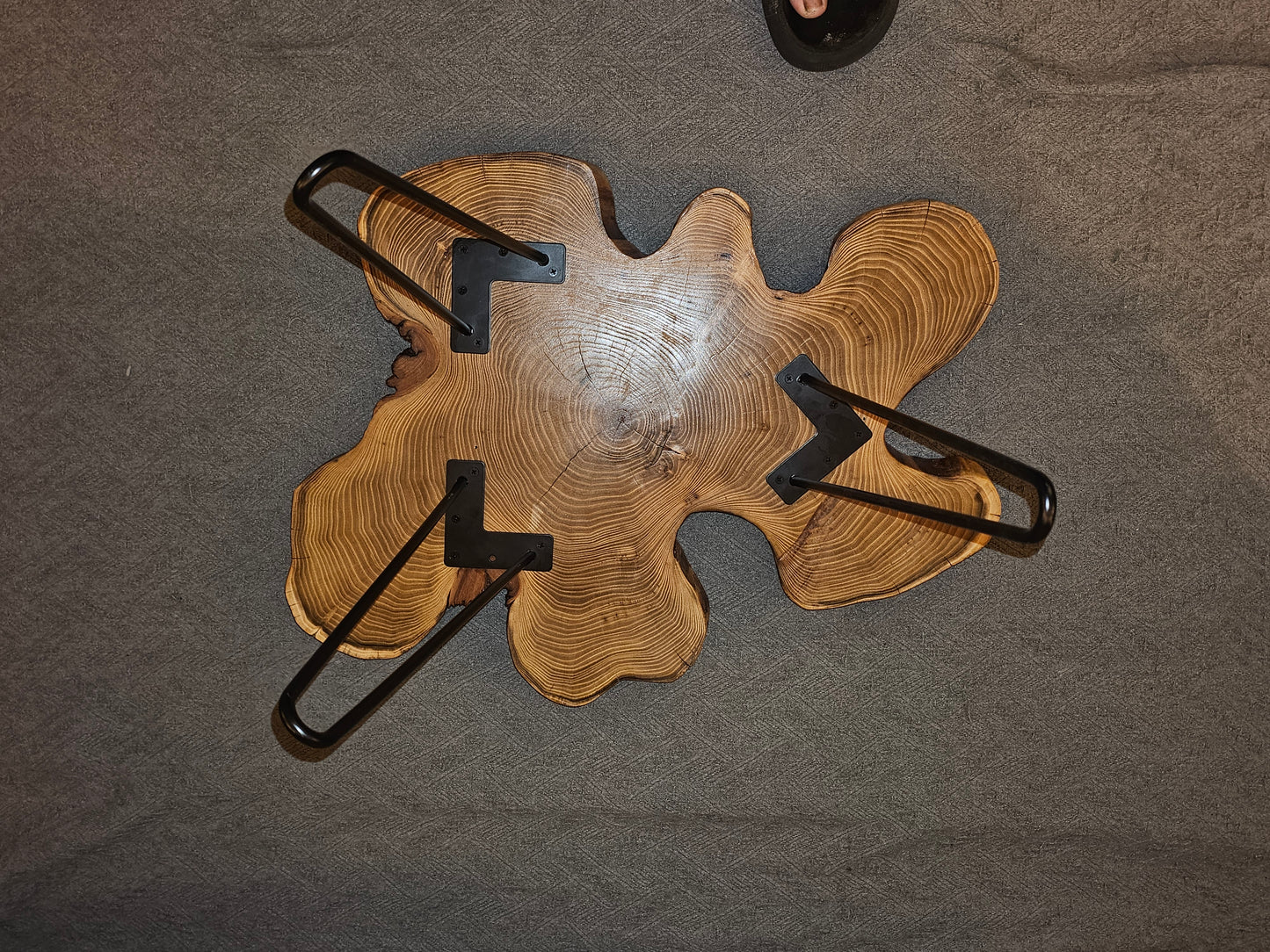 Live-Edge, End-Grain Unique Black Locust End/Side Table