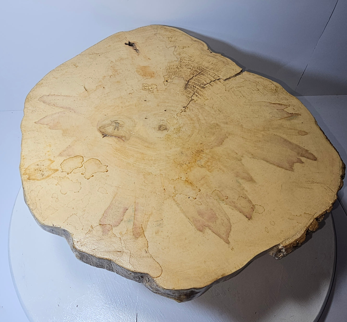 Two Tiered Live Edge Cupcake Stand (Box Elder)